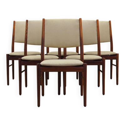 6 chaises danoises en acajou par Skovby Møbe, années 1970