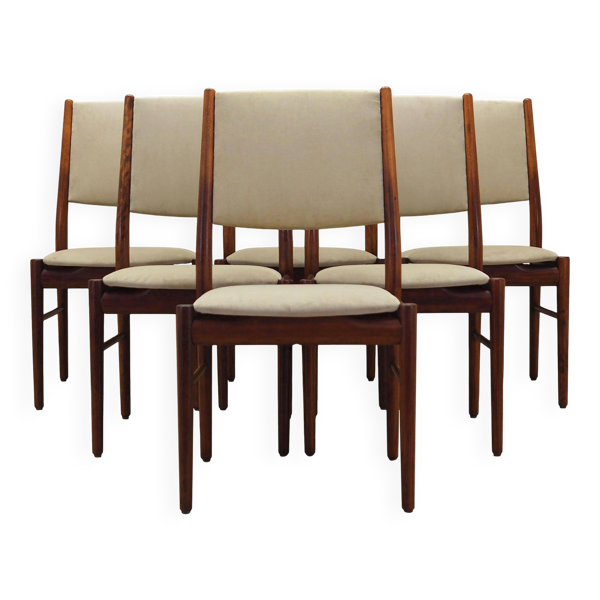 6 chaises danoises en acajou par Skovby Møbe, années 1970