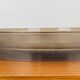 Round mirror with amber rim from the 70s, vintage