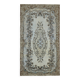 Overdyed Wool Vintage Handmade Carved Rug 169 cm x 288 cm