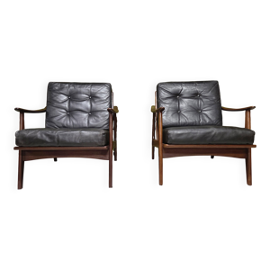 paire de fauteuils scandinave - teck