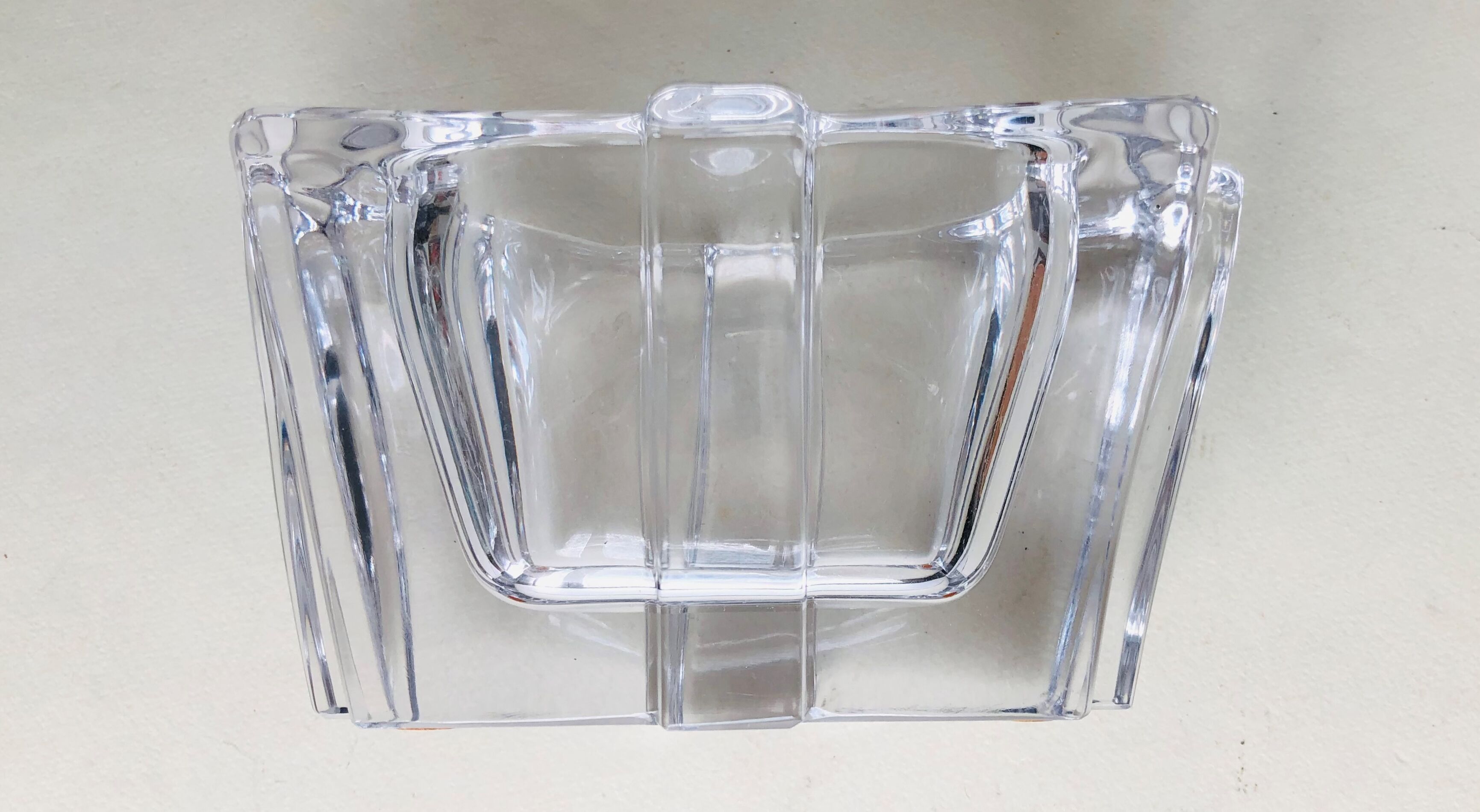 Rectangular Bayel crystal vase