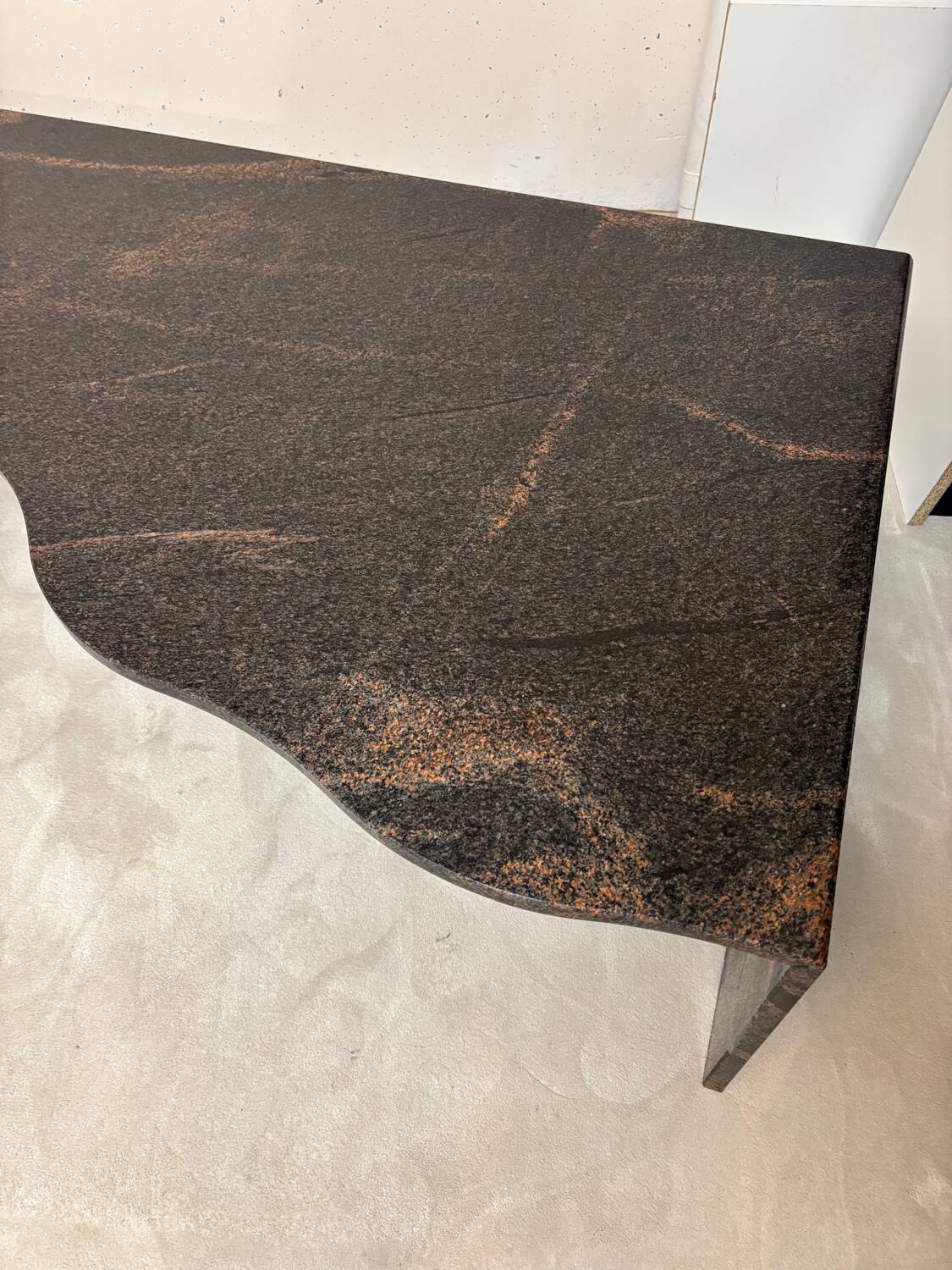 Freeform granite coffee table 1970