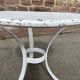 Pedestal table metal garden bistro 1950 vintage