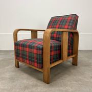 Fauteuil art déco bois années 30