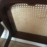 Pair of Baumann canne gondole chairs