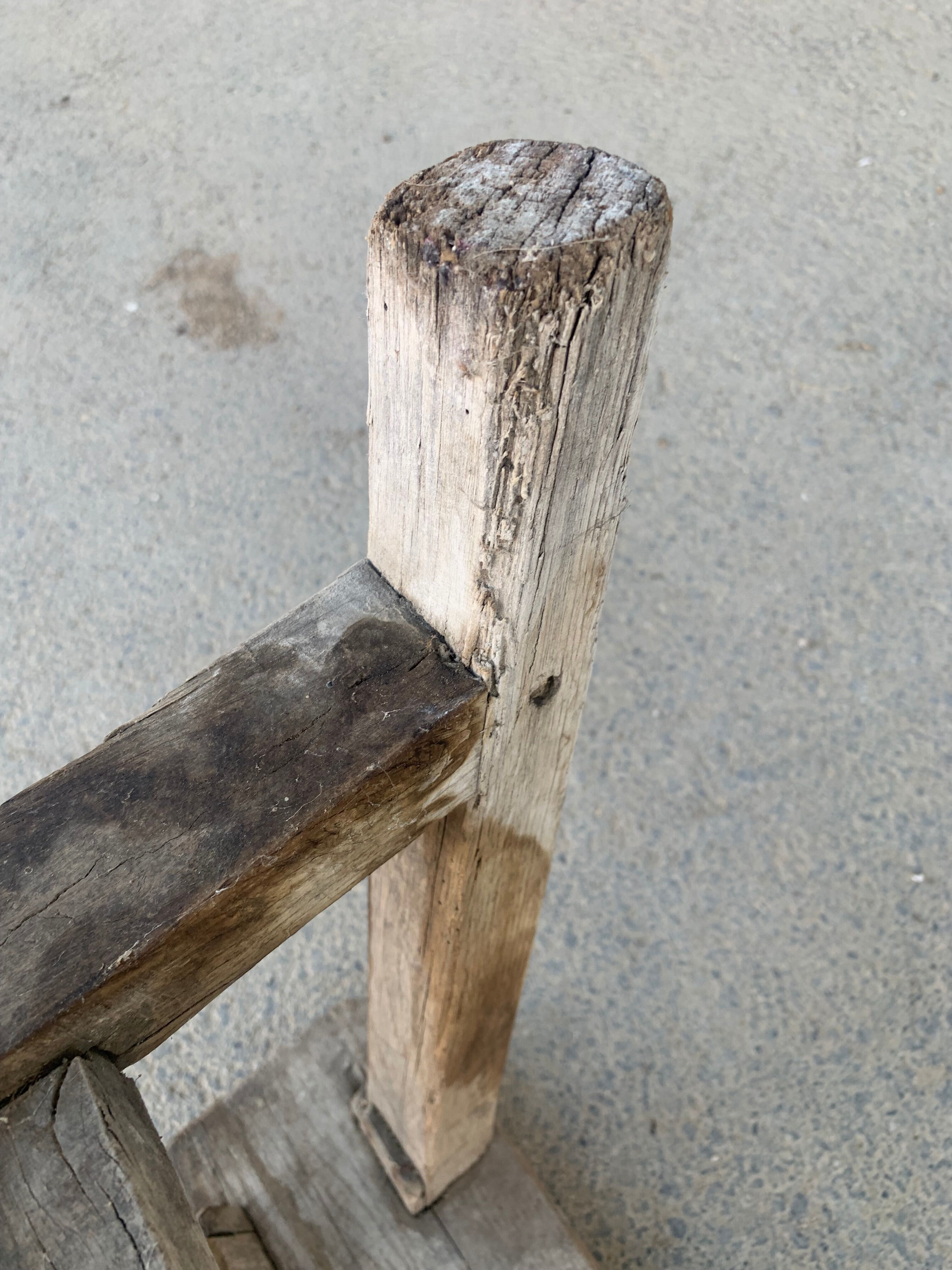 Antique wooden bench