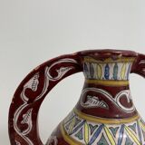 Ceramic handle vase Tunisia? TIssier? Nabeul? Ben Sedrine