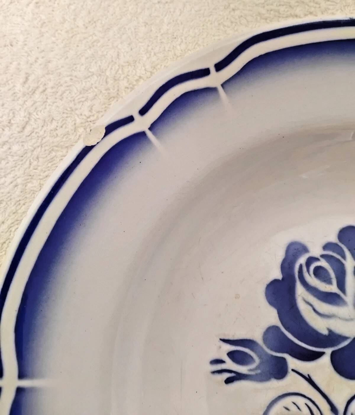 Vintage Badonviller Deep Plate