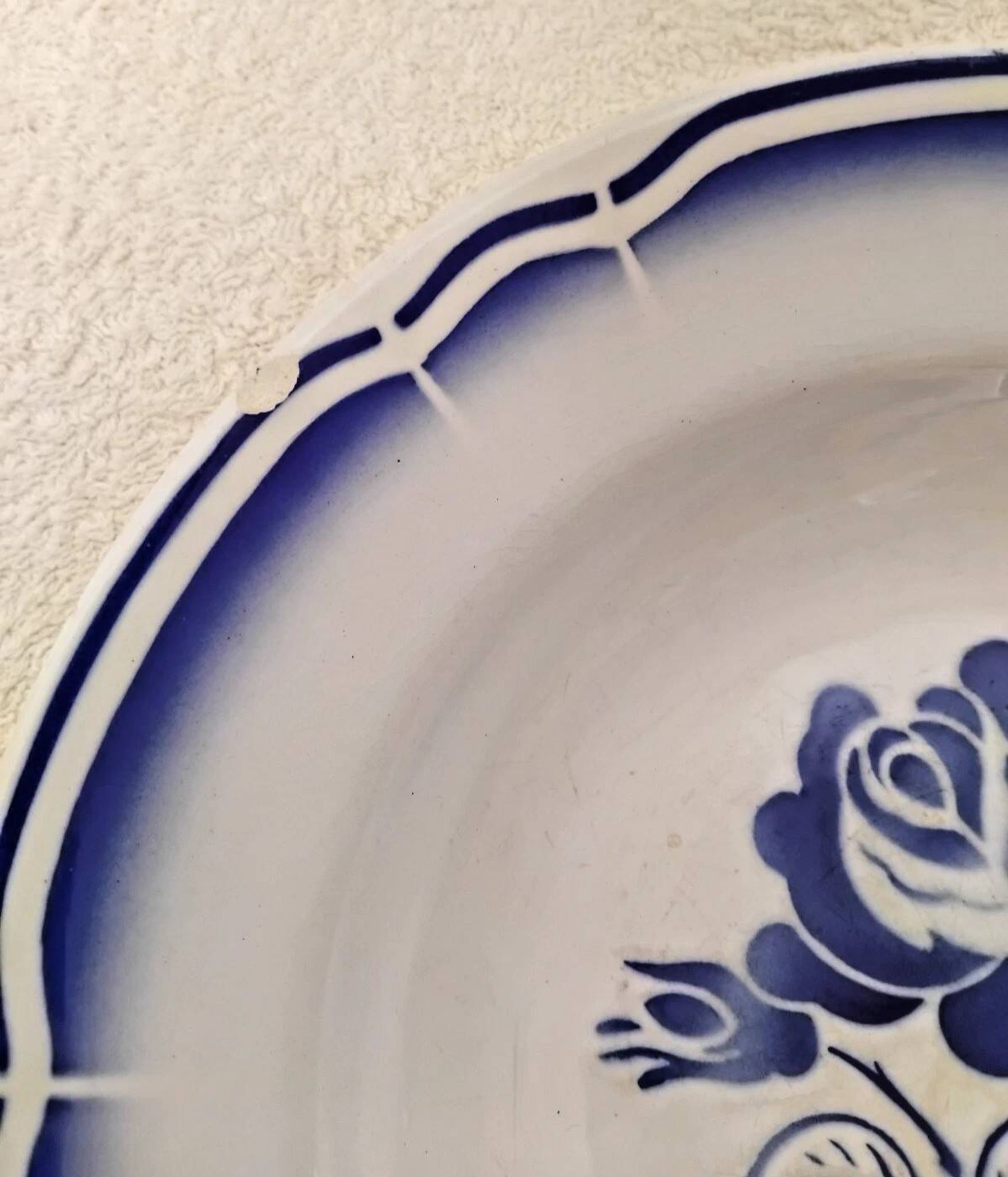 Ancienne Assiette Creuse Badonviller Vintage