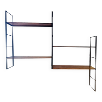 Modular String shelves with a wood effect