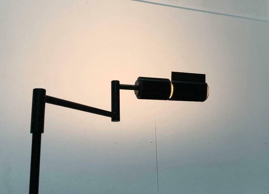 Haloprofile floor lamp from the vintage space age by V. Frauenknecht for Swisslamps International, 1970s.