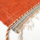 Ecru Berber Kilim rug with colored areas 305x190cm