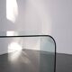 Glass writing desk by Fiam