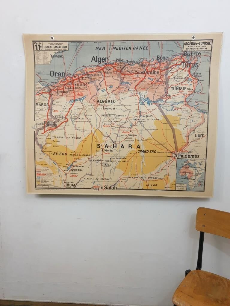 School Map - Algeria and Tunisia -