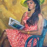 Portrait of a woman signed from 1967