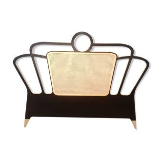 Louison Headboard, Black, Size 180cm, Blomkal