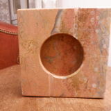 Pink marble ashtray