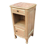Solid oak bedside table