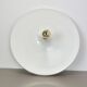 Rare white 52cm Disc Wall Light by Honsel, Germany 1970s