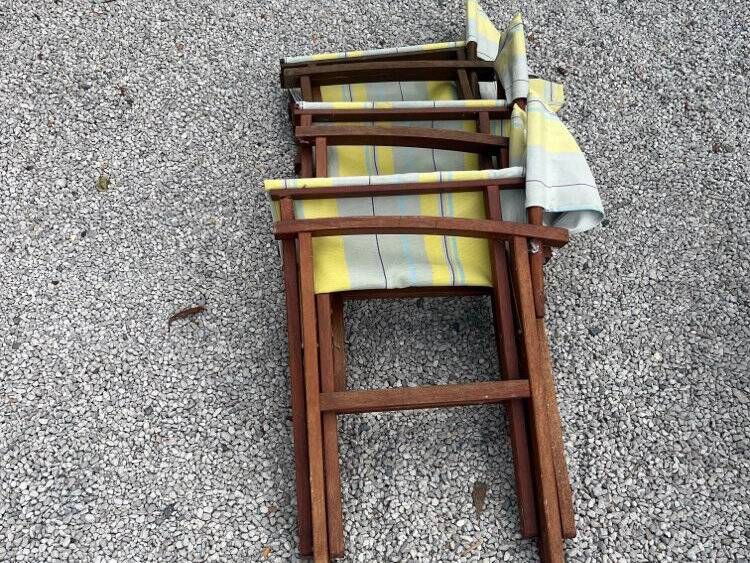 Lot de 7 chaises de jardin vintage