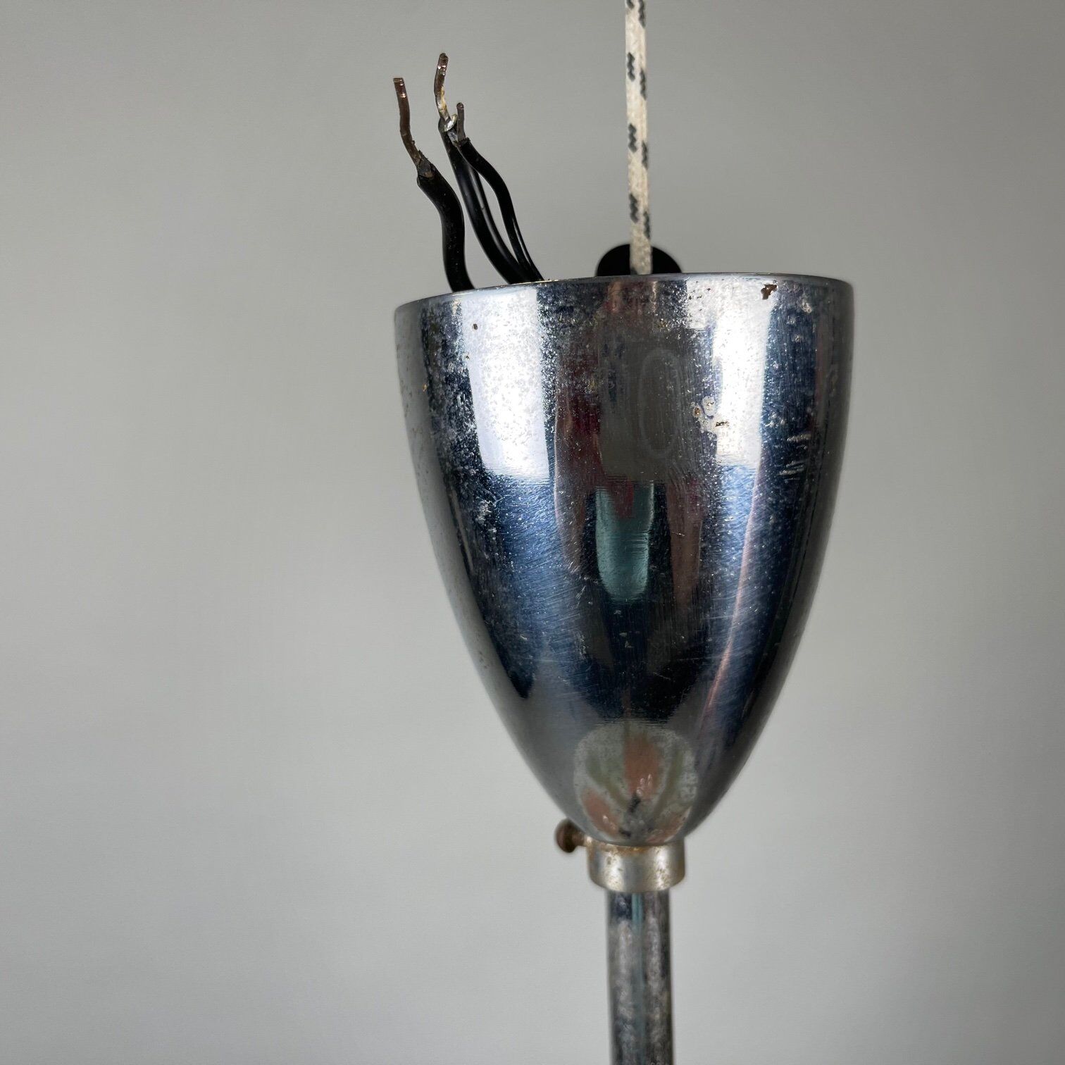Glass hanging lamp by Zukov, Czechoslovakia, 1960