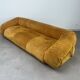 Nubuck leather amphibious sofa by Alessandro Becchi for Giovannetti,