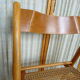 Pair of canned folding chairs