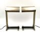 Diamant Art Studio Pair of Bauhaus cubist shaped Lamps. Marked 'New York 1938' & Numbered