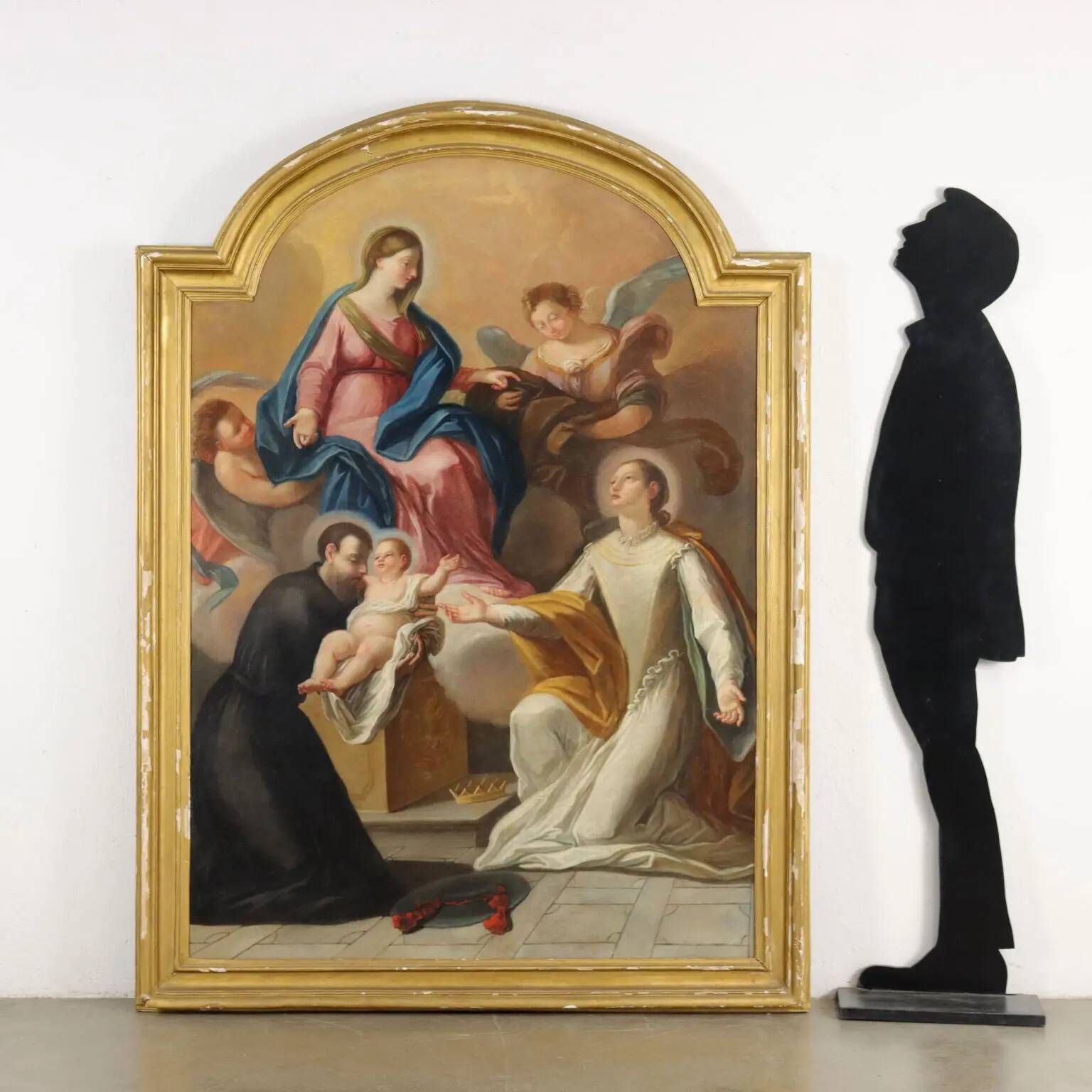 Religious subject, oil on canvas, Italy 17th-18th century