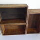 Old lockers wooden tenon mortise Assembly numbered 29,30,36 - 1950s - set of 3