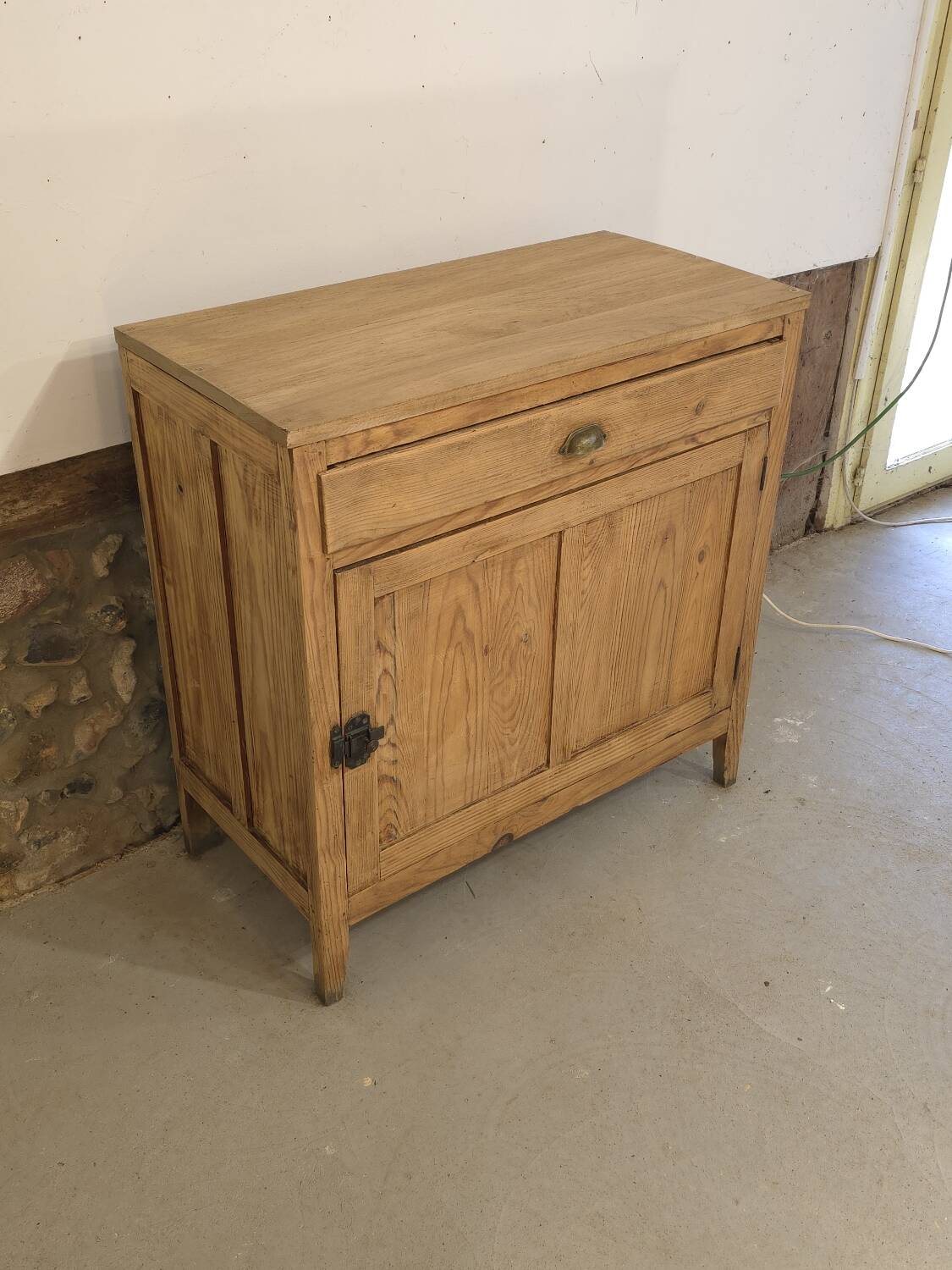 Jam cabinet, Parisian buffet in raw wood