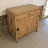 Raw wood jam cupboard / small Parisian sideboard