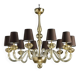 Modern Gold Murano Glass Chandelier in Contemporary Style