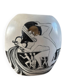 Vintage Greek style vase hand painted