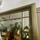 Beveled wooden mirror with glazing beads