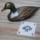 Brass metal duck