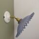 Applique abat-jour vintage en plastique bleu