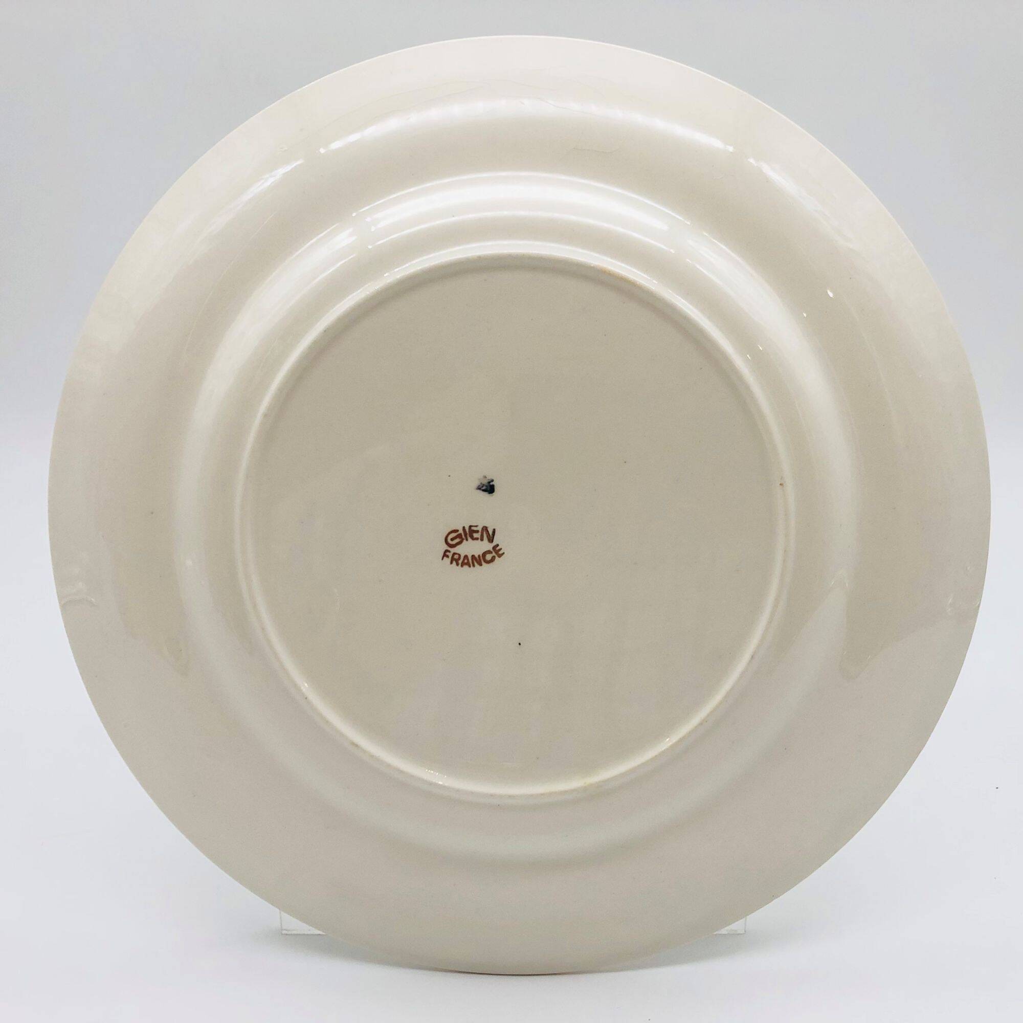 6 “Gien” Dinner Plates.