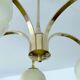 Mid Century Glass Pendant Light, 1950s