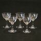 5 Old Small Liqueur Glasses In Engraved Baccarat Crystal
