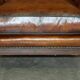 Fauteuil Club Chesterfield en Cuir Teint à la Main