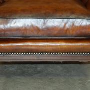 Chesterfield Club Armchair in Hand-Dyed Leather