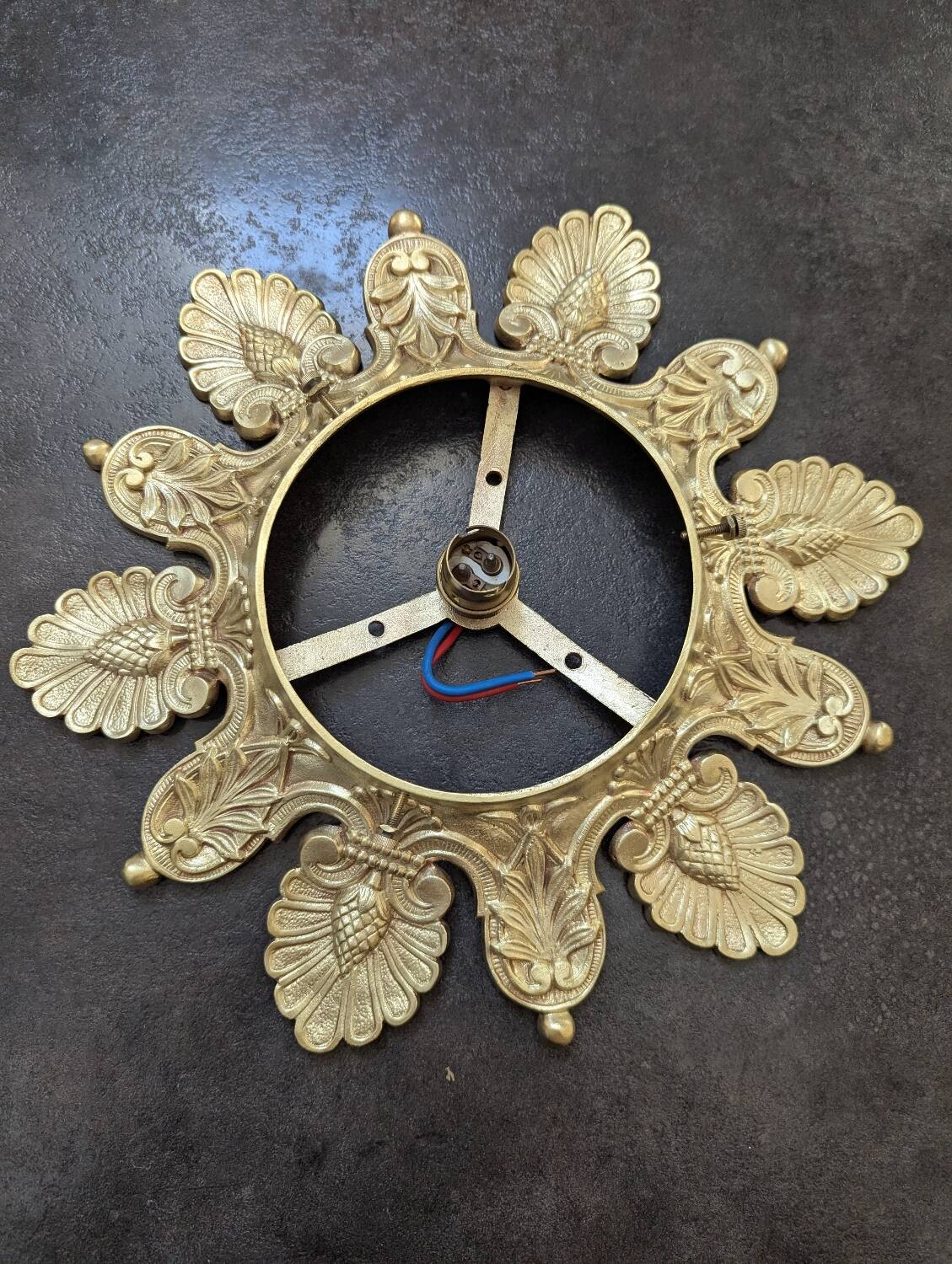 Art Nouveau ceiling light, table lamp in pressed-molded glass