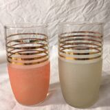 5 granite orangeade glasses