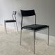 4 1960’s Belgian mid century leatherette dining chairs by ‘Tavo’