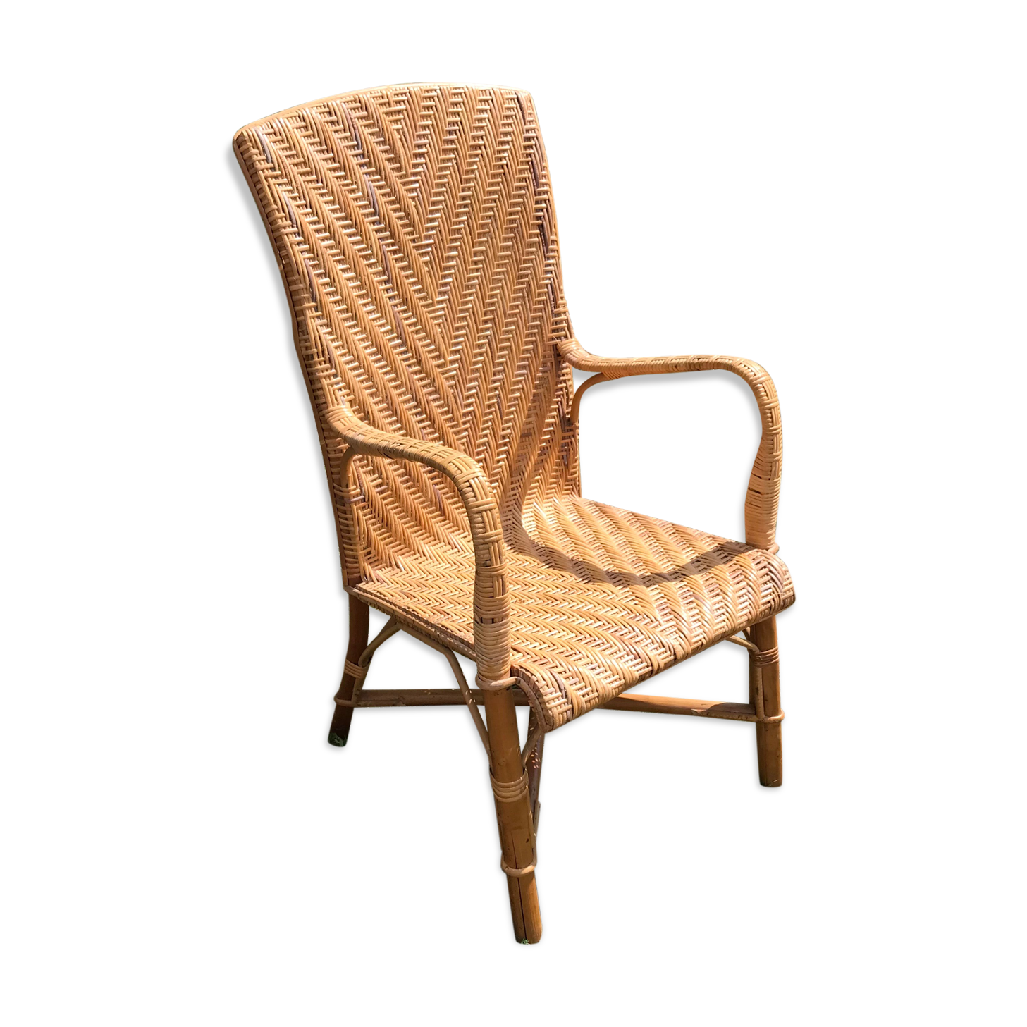 Rattan armchair
