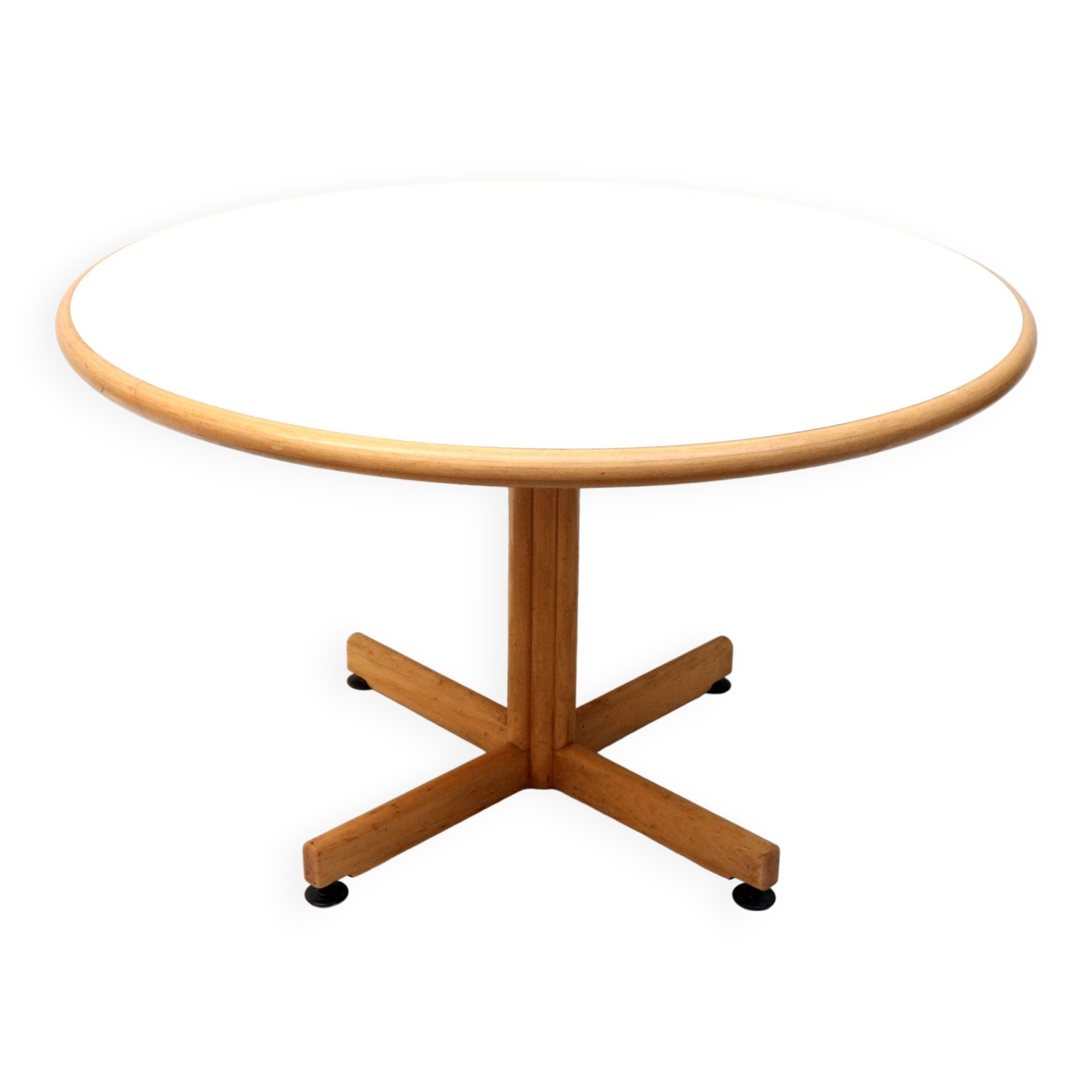 4x Vintage round dining table by Bruno Rey for Kusch and Co from the 1970s