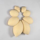 Large felt wall lamp, Denmark circa 1970