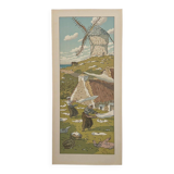 Lithograph by Henri Rivière Le Vent